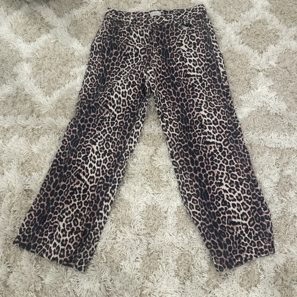 PacSun Leopard Print Boot Cut Jeans
